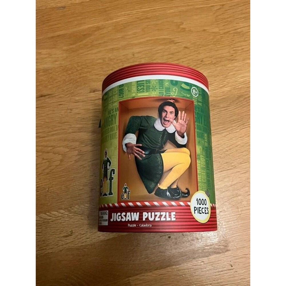 ELF (Buddy Will Farrell) Paladone Puzzle UK In A Round Canister 30x24 NEW!